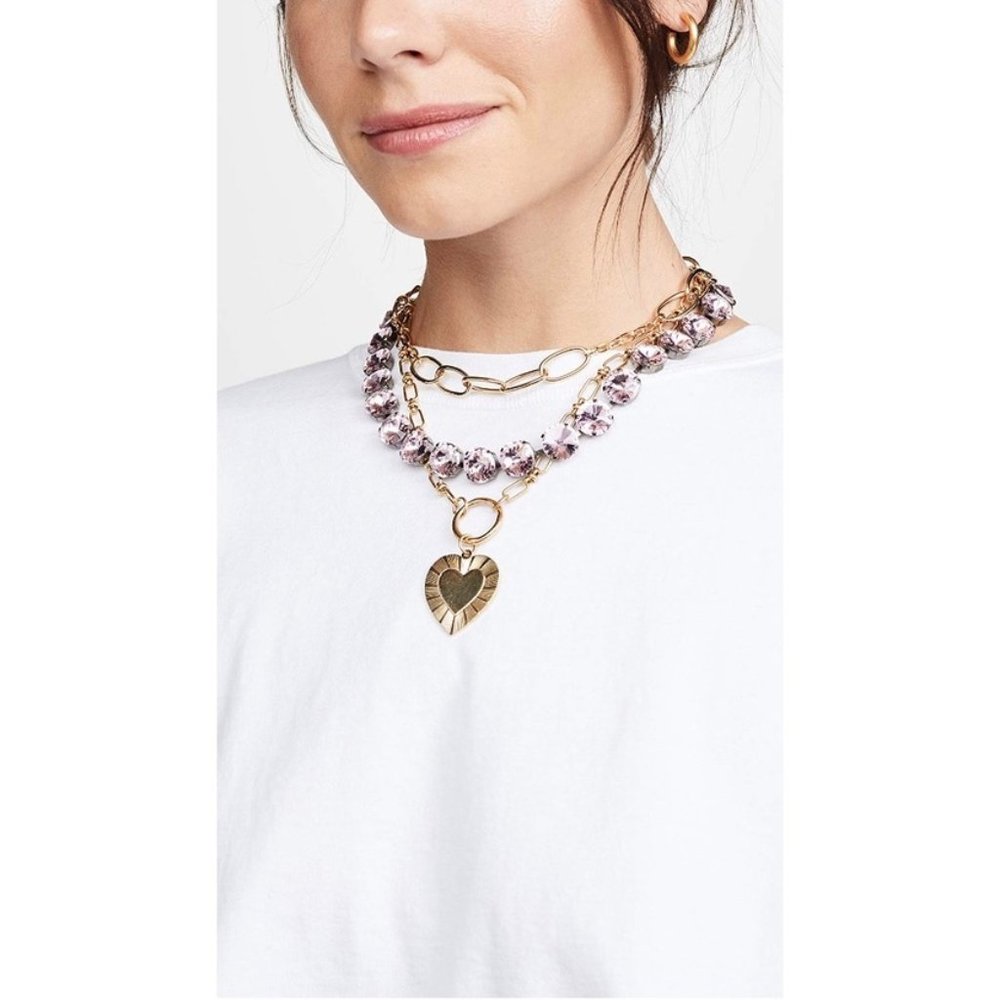 Brinker & Eliza  Gold Heart Necklace